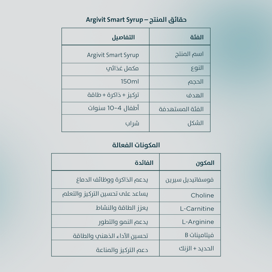 شراب أرجيفيت سمارت 150 مل