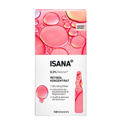 Isana Love Your Skin Bakım Ampulü Retinol 14 ml X 4