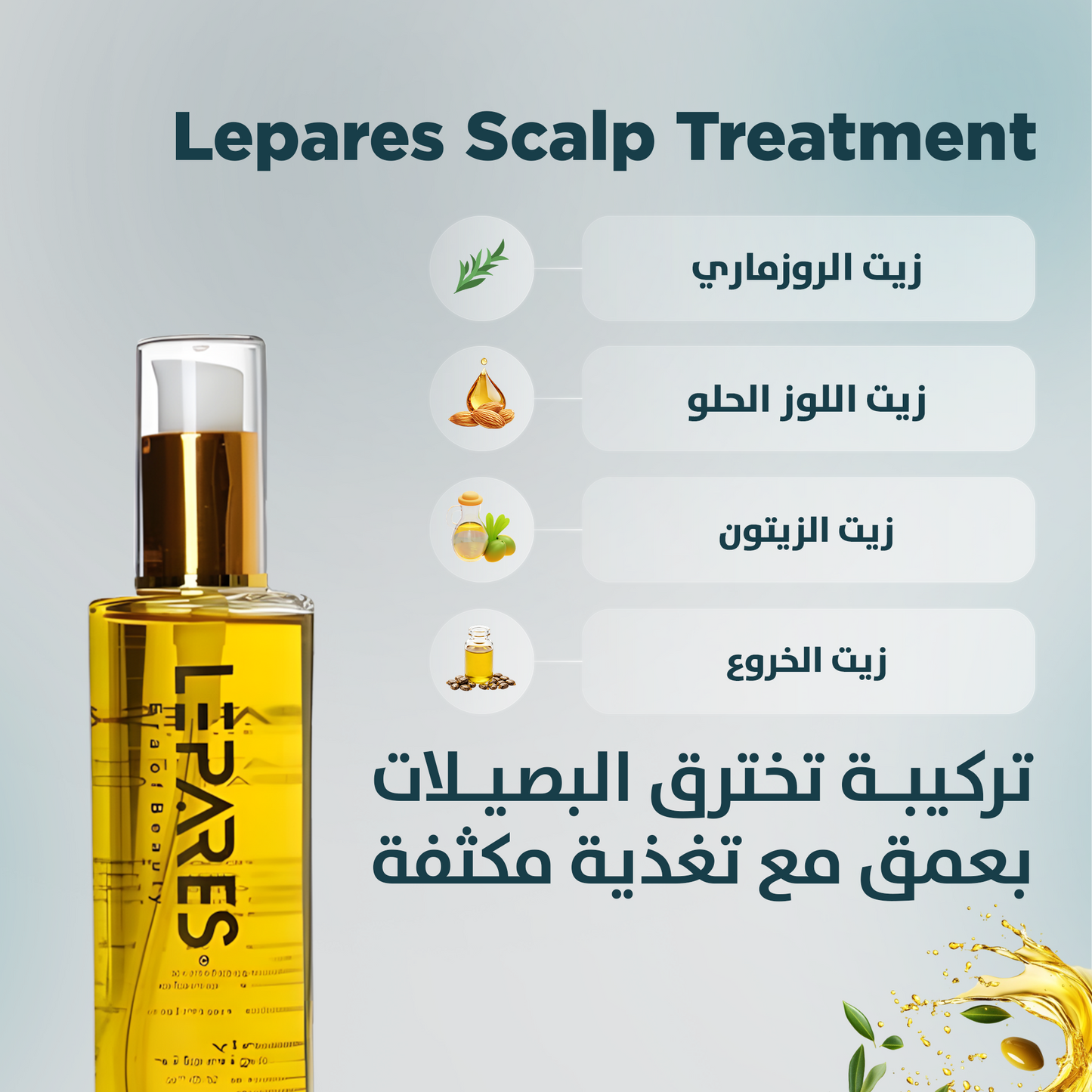 علاج فروة الرأس من ليباريس + زيت إصلاح الشعر