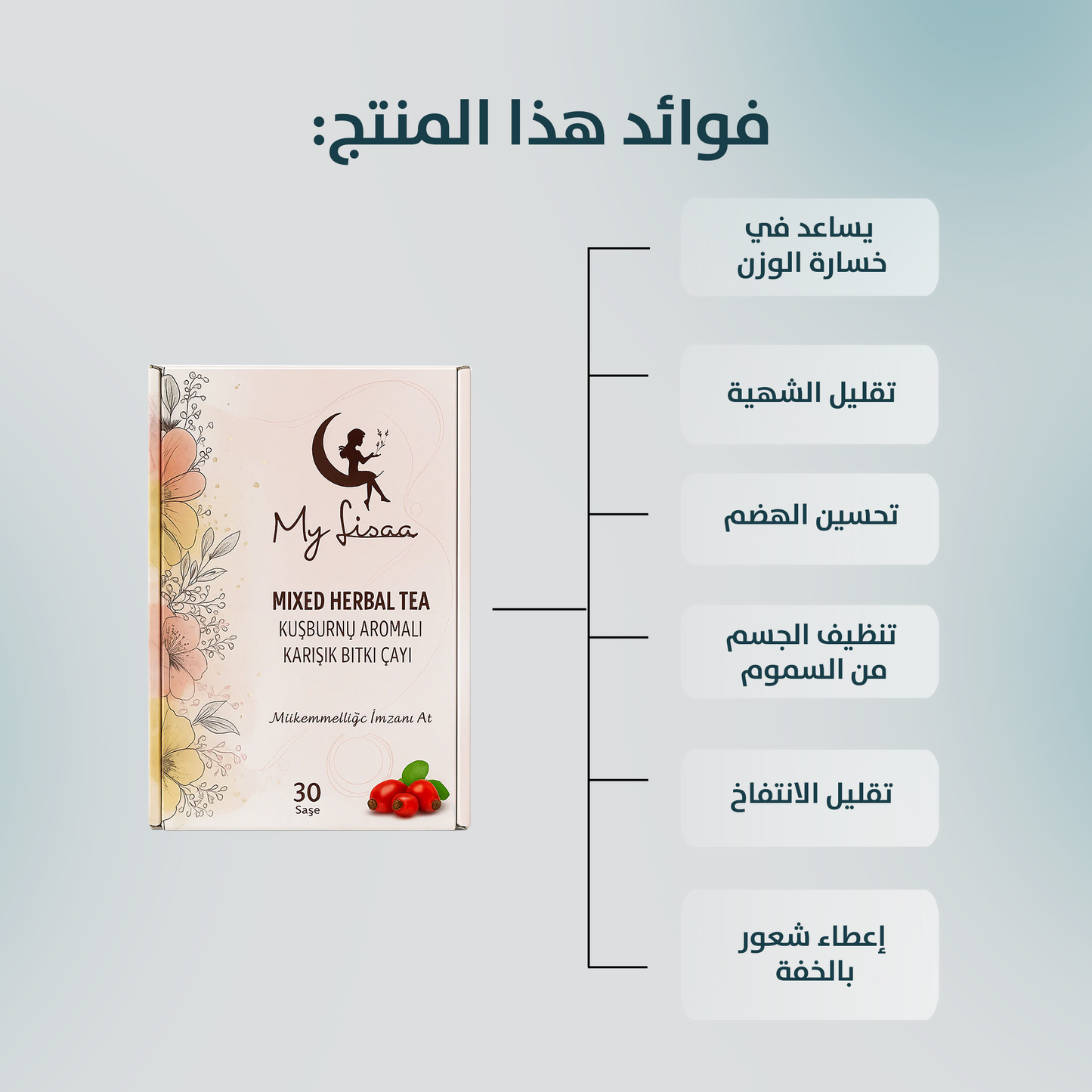 خلطة شاي الأعشاب من ليسا
