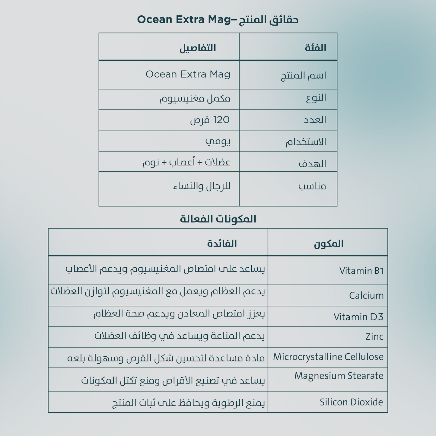 أوشن إكسترا ماج 120 قرص