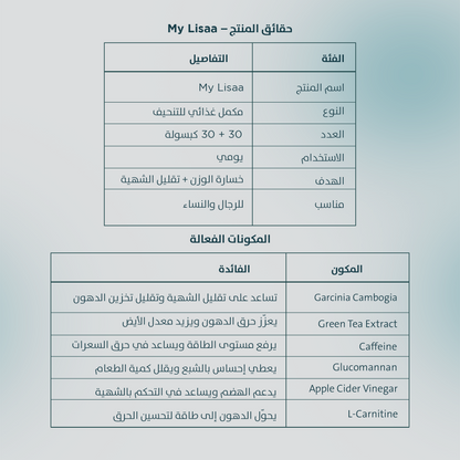 كبسولة ماي ليسا 30+30