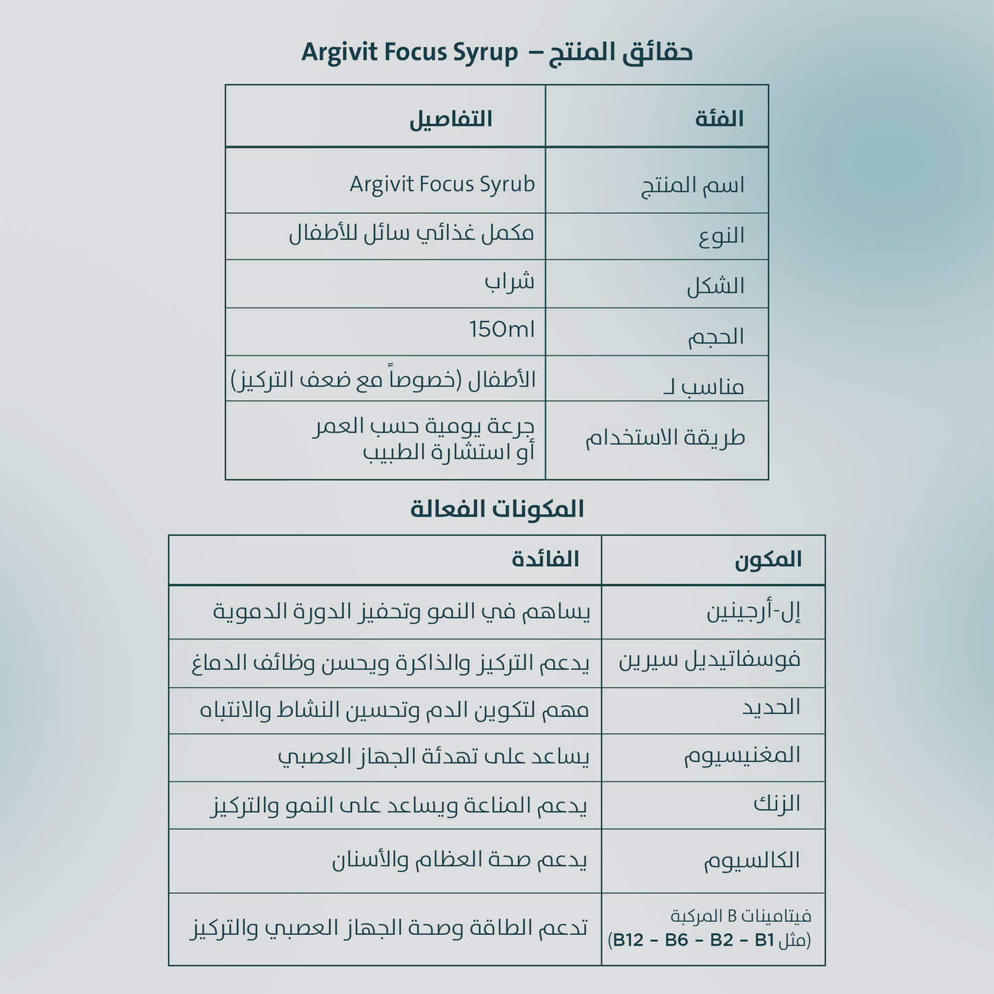 أرجيفيت فوكس شراب 150 مل